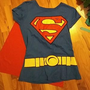 Three shirts with detachable capes